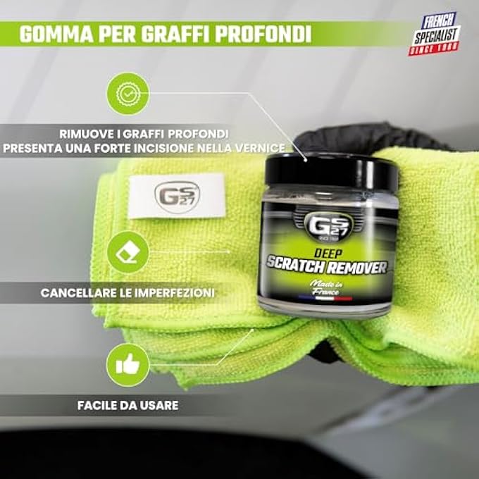 GS27 - REMOVES DEEP CAR SCRATCHES - EASY TO USE - FOR SCRATCHES WITH LARGE CUTS - 100 ML - Image 4